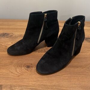 Cole Haan Saylor Grand OS Black Suede Ankle Boots Size 9